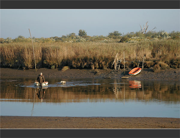 BLOG-DSC_2001-chasseur, son chien, sa barque traversée Leyre