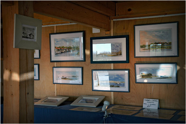 BLOG-DSC_5489-expo Serge Roubichou cabane bleue artistes Audenge