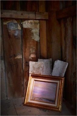 BLOG-DSC_06507-toile Pierre Caillet tuiles chaulées et petit journal cabane Larros 2