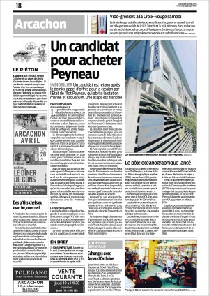 Un candidat pour acheter Peyneau + le POA lancé - Sud-Ouest du 8 Avril 2014