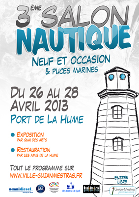 Affiche_3eme_Salon_Nautique_La Hume_2013
