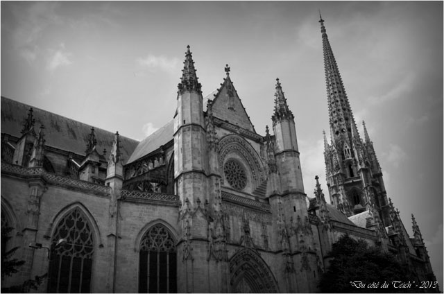 BLOG-DSC_23465-basilique et tour St Michel N&B