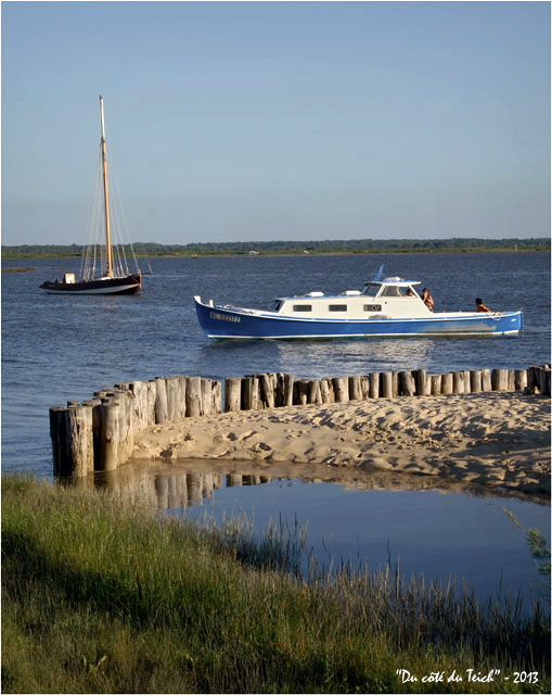 BLOG-DSC_24267-pinasse Zeta et bac à voile l'Escalumade rivages Audenge régate 10 Août 2013