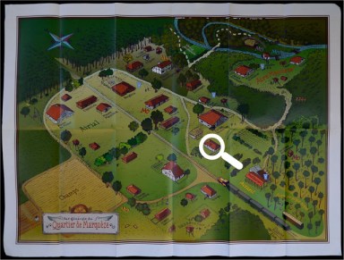 visite Marquèze - situer maison du brassier