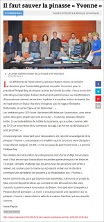 Il faut sauver la pinasse Yvonne - Sud-Ouest du 7 Février 2014