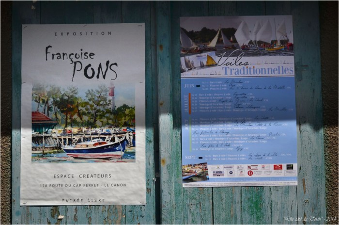 BLOG-DSC_30109-affiches Françoise Pons et voiles traditionnelles village de l'Herbe