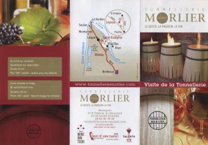 dépliant tonnellerie Morlier 1 tonnellerie Morlier 1