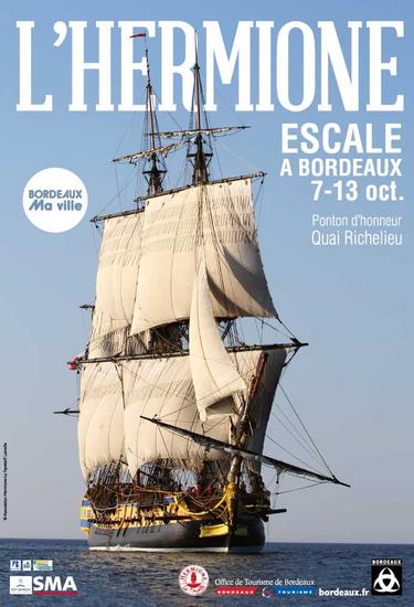 L'Hermione à Bordeaux 7 au 13 Octobre 2014