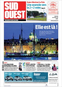 Hermione une Sud-Ouest 8 Octobre 2014