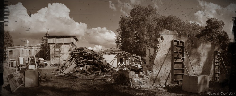 BLOG-DSC_31523-24-25-travaux château et poulinière domaine Certes Audenge Octobre 2014 PA03 sépia