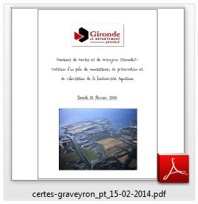 Projet 2014 Domaines de Certes et de Graveyron