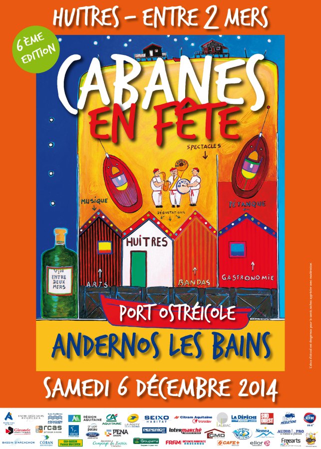 Affiche Cabanes en fête 2014 Andernos