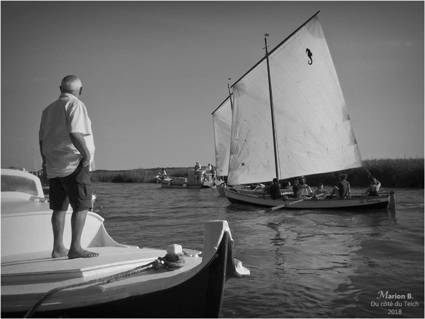 BLOG-P8113289-Boïenne et Testerine retour régate Biganos N&B