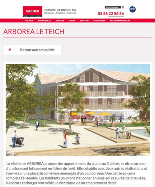 Résidence Arboréa - le Teich - Juin 2020